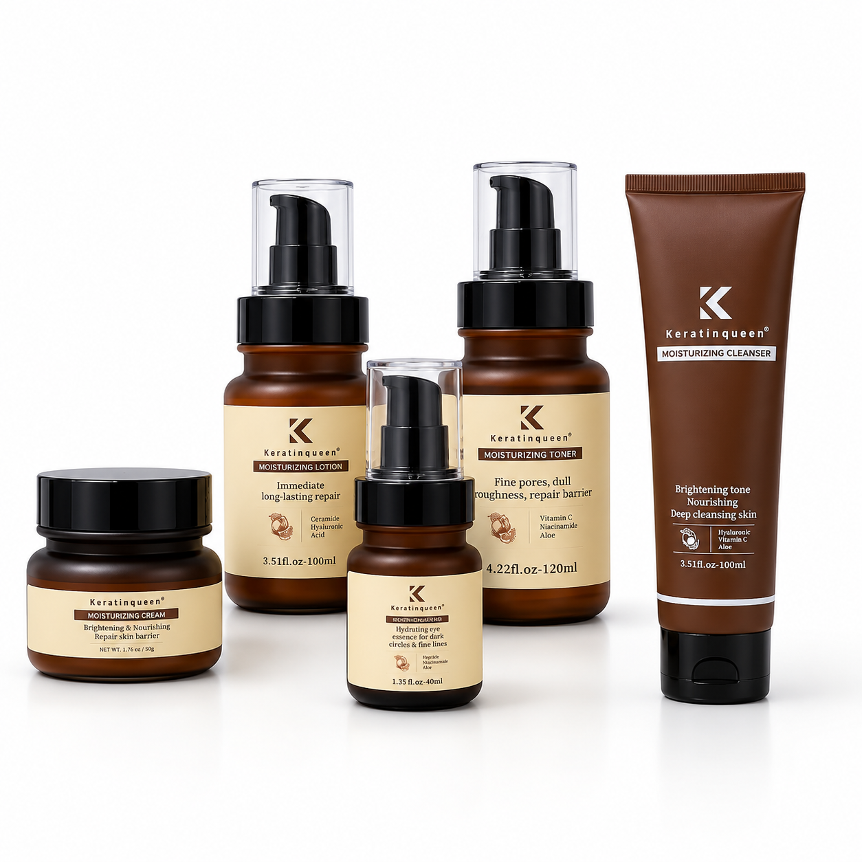 SkinCare Du Visage Anti-rides & Hydratant À L'acide Hyaluronique & À La Vitamine C